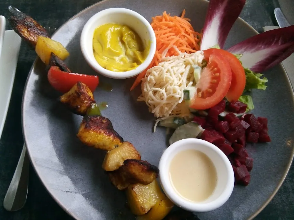 Brochette de Volaille Miel Ananas Curry